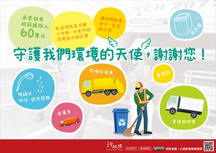 改善清潔隊員裝備與工作環境宣導海報