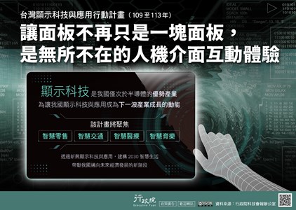 台灣顯示科技與應用行動計畫宣導海報