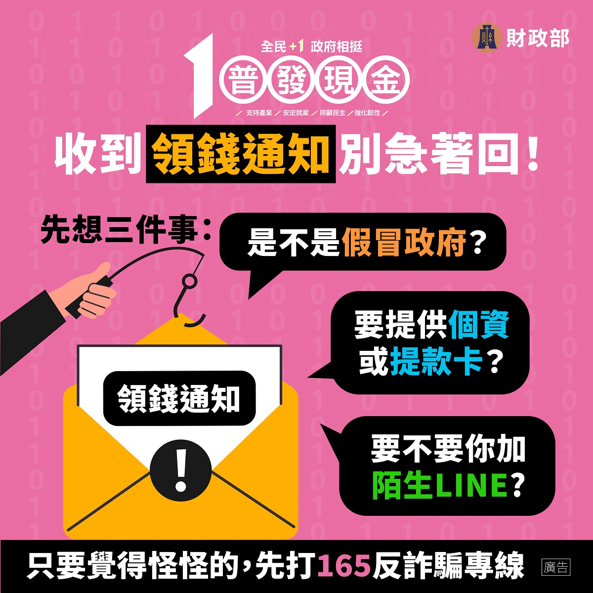 防詐騙5-收到領錢通知先想三件事