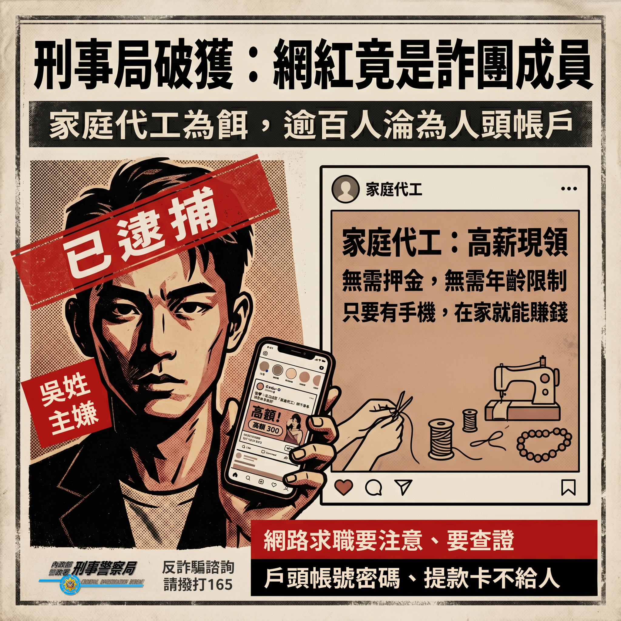 內政部識詐宣導宣導海報
